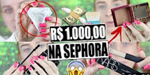 GASTEI MIL REAIS EM MAQUIAGEM NA SEPHORA + PRIMEIRAS IMPRESSÕES | Priscila Simões