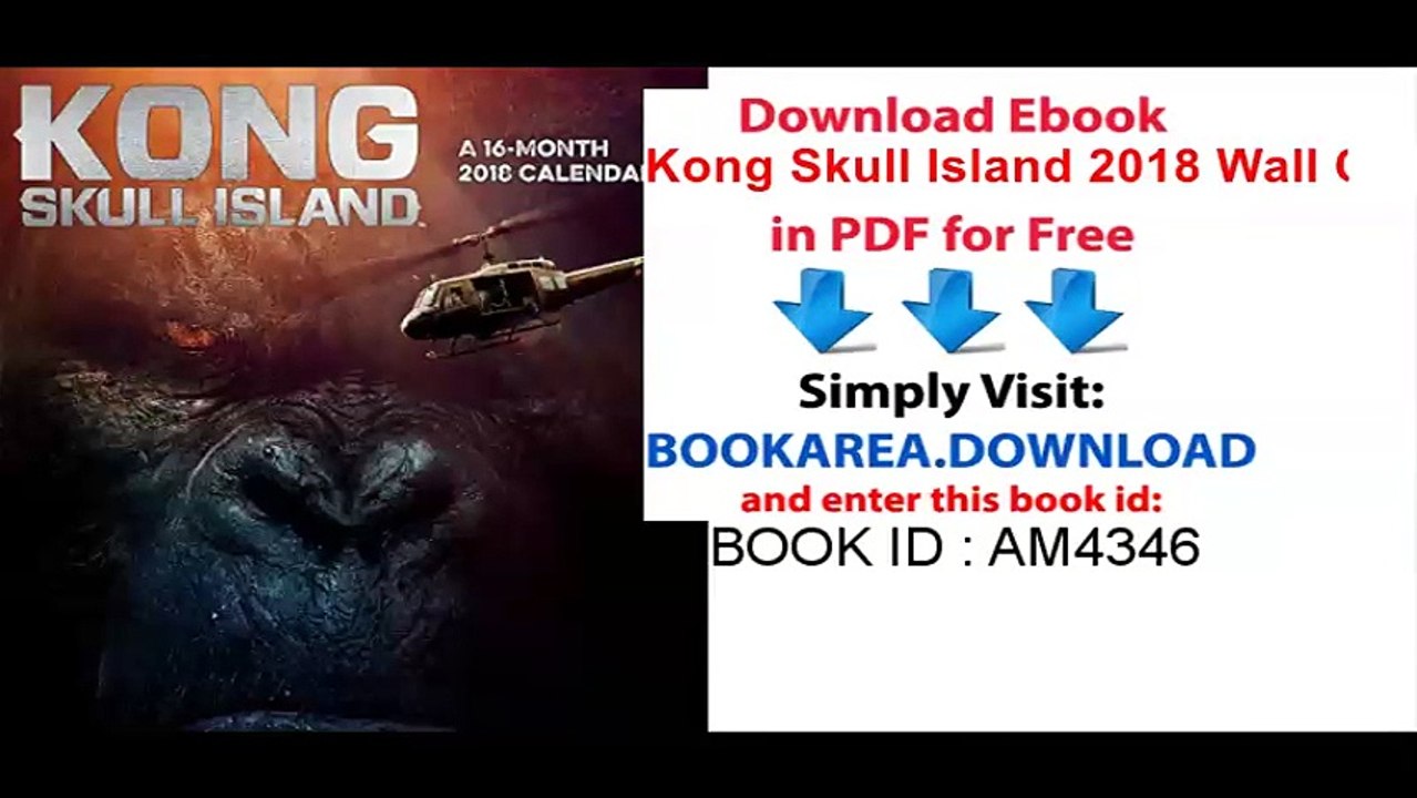 Kong Skull Island 2018 Wall Calendar