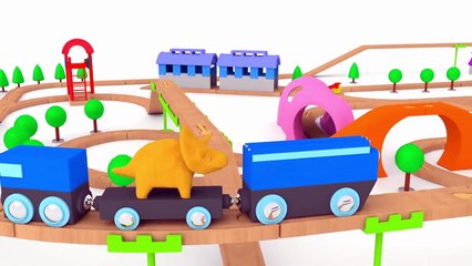 Trains and dinosaurs roamed the farm