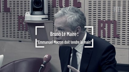 Bruno Le Maire : Macron doit "impérativement tendre la main" à la droite