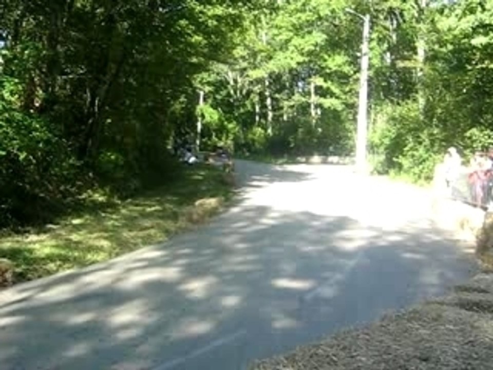 Clem et moi en cario : 2èm virage d'ambronnay