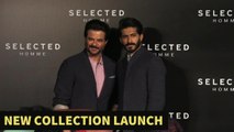 Anil Kapoor And Harshvardan Kapoor At Selected Homme Menswear Launch