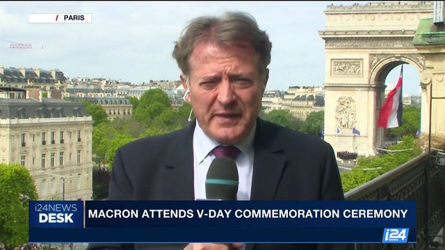 i24NEWS DESK | Macron attends V-day commemoration ceremony | Monday, May 8th 2017