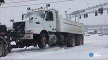 Winter storms make traveling difficult in the northern plains-hEw3cIfcOt4