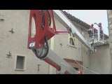 Valdiea di Camerino (MC) - Terremoto, lavori per casa canonica chiesa S.Croce (08.05.17)