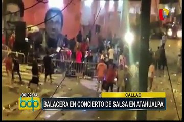 Callao: tres heridos por balacera durante concierto de salsa