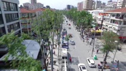 Bağdat Caddesi'nde Tekneler Geçidi Havadan Görüntülendi