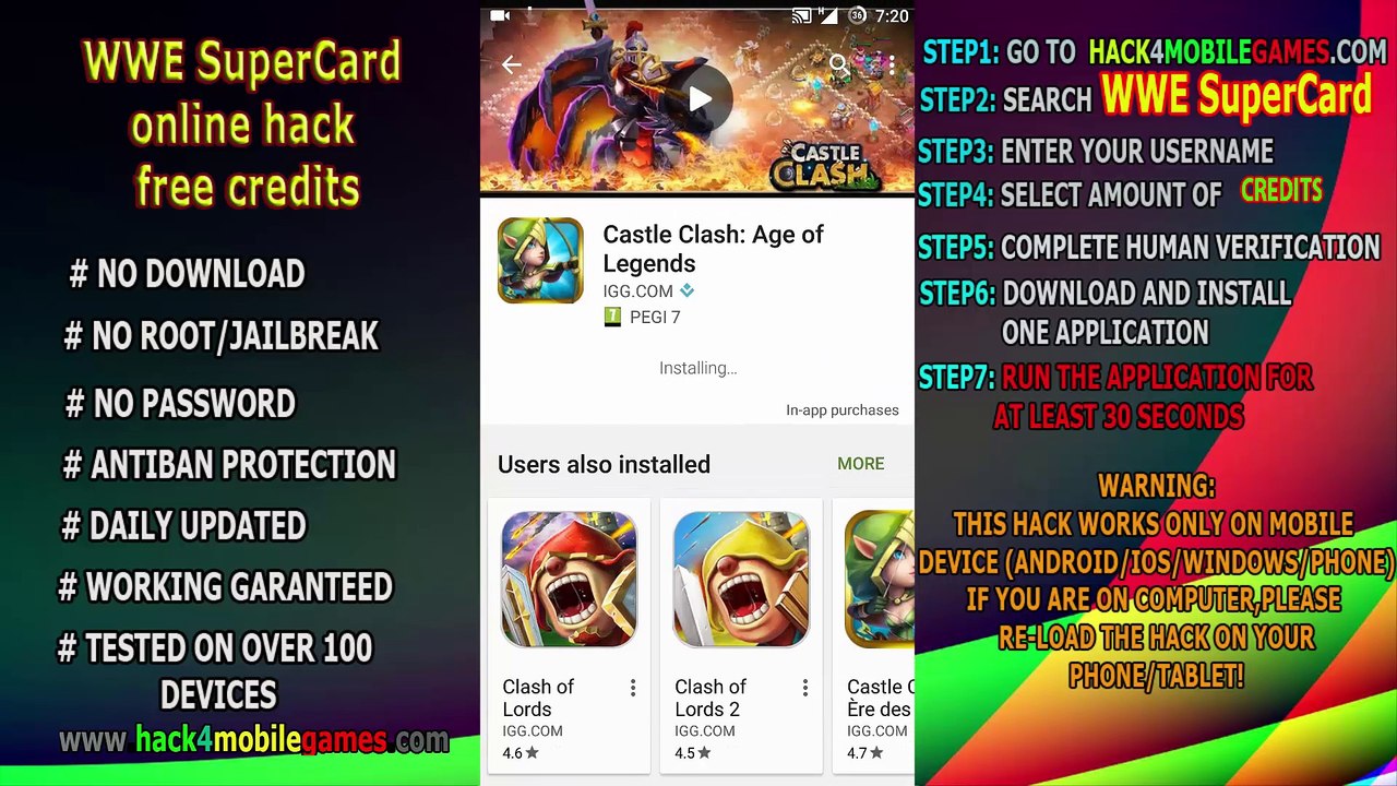 WWE SuperCard cheats unlimited CREDITS