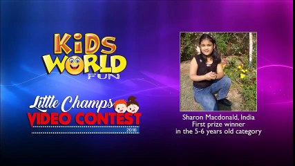Sharon Macdonald, India - 1st Prize Winner of the Kids World Fun Video Contest (5-6 year category)