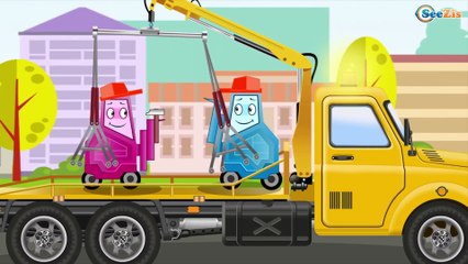 Tow Truck rescues Cars Friends - Kids Animation World of Cars for children - Cars & Trucks Cartoon