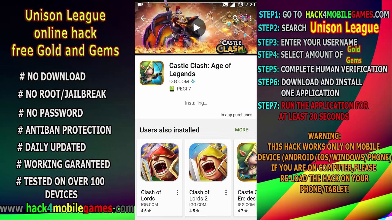 Unison League hack app