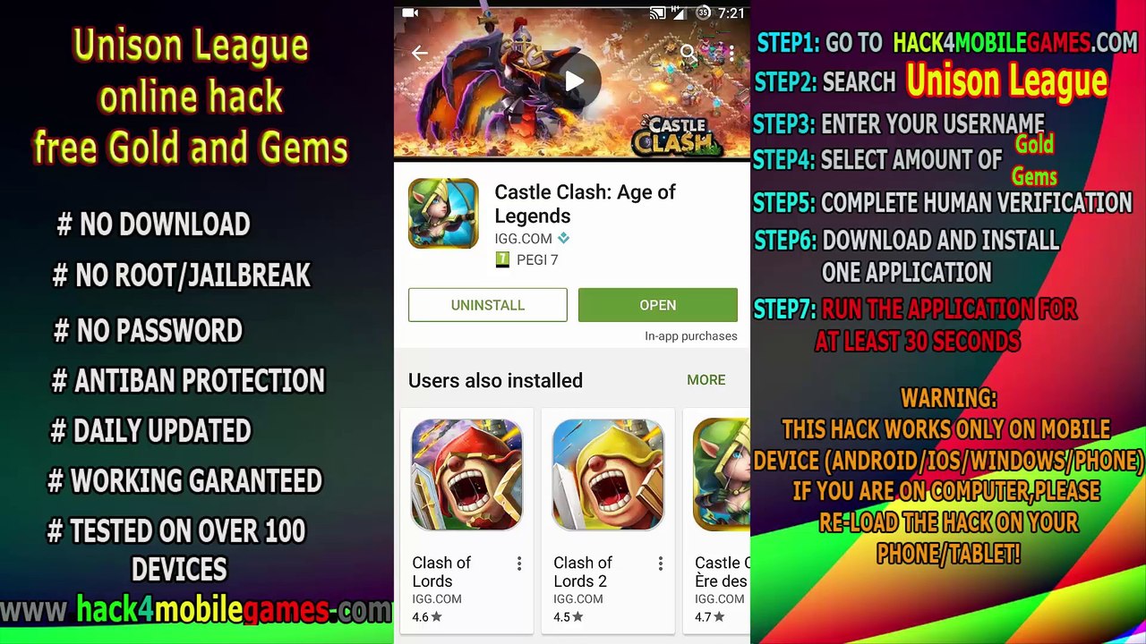 Unison League hack aptoide