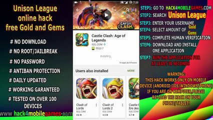 Unison League Hack  Free Unlimited GOLD GEMS Android & iOS