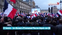 Présidentielle : revivez l'élection d'Emmanuel Macron dans la foule au Louvre