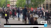 France Presidential Election: Clashes break out between protesters and police