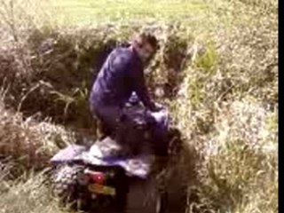 Chute en quad de christophe