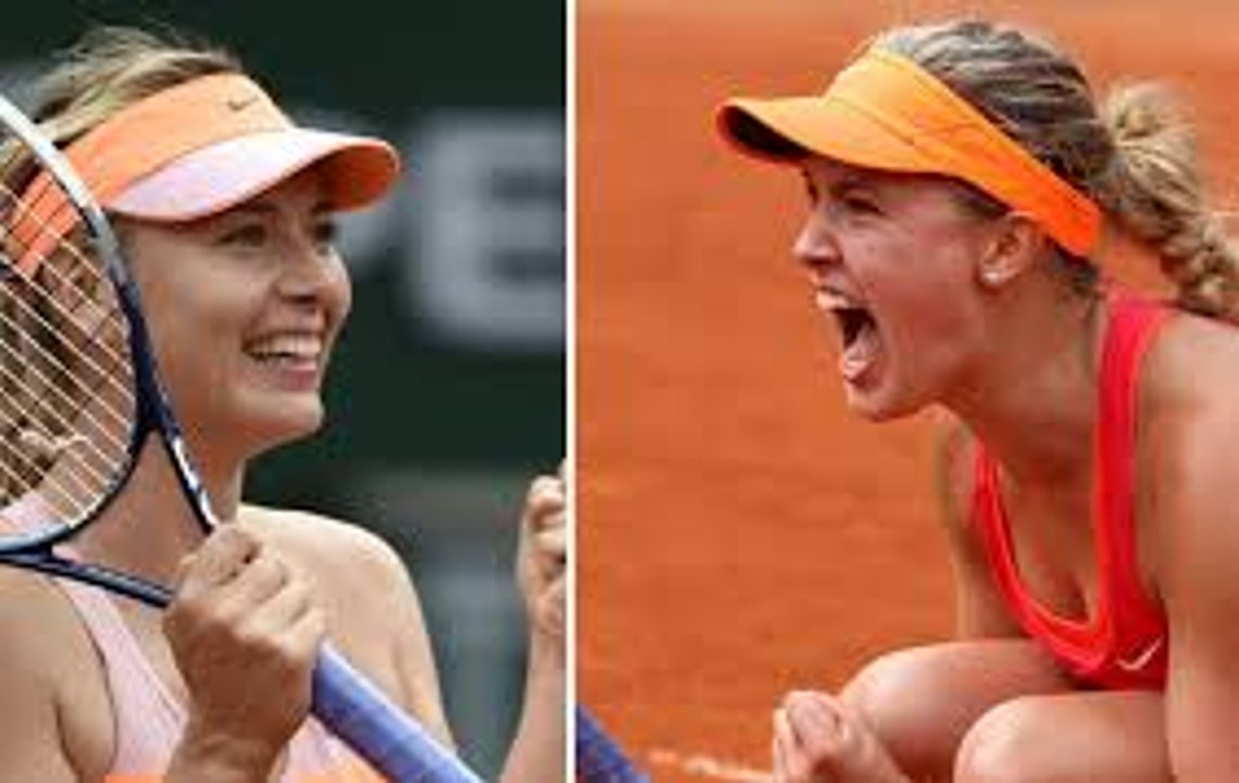 Maria Sharapova vs Eugenie Bouchard live - Madrid Open 2017 tennis