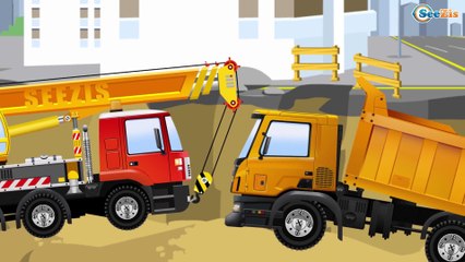 Camión - Camiónes infantiles - Dibujos animados de Coches - Carritos para niños!