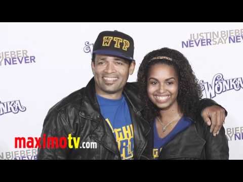 MARIO VAN PEEBLES at Never Say Never Premiere in Los Angeles