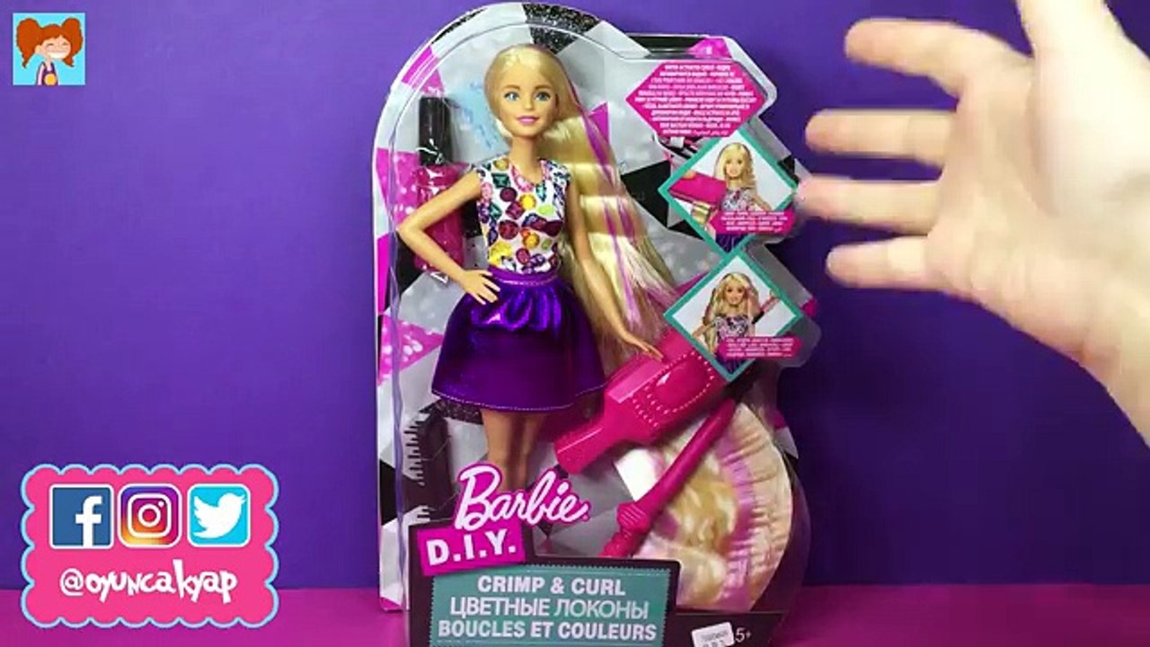 Kendin Yap Barbie Saç Tasarımı Seti Barbie Dalgalı ve Tost Saç Yapımı Oyuncak Yap