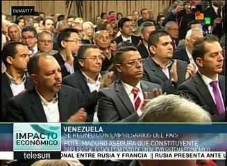 Venezuela: se reúnen Comisión Nacional Constituyente y empresarios