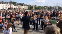 L'hymne européen joué sur le port
