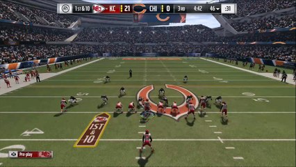 TD Charles vs Chicago Madden NFL 17