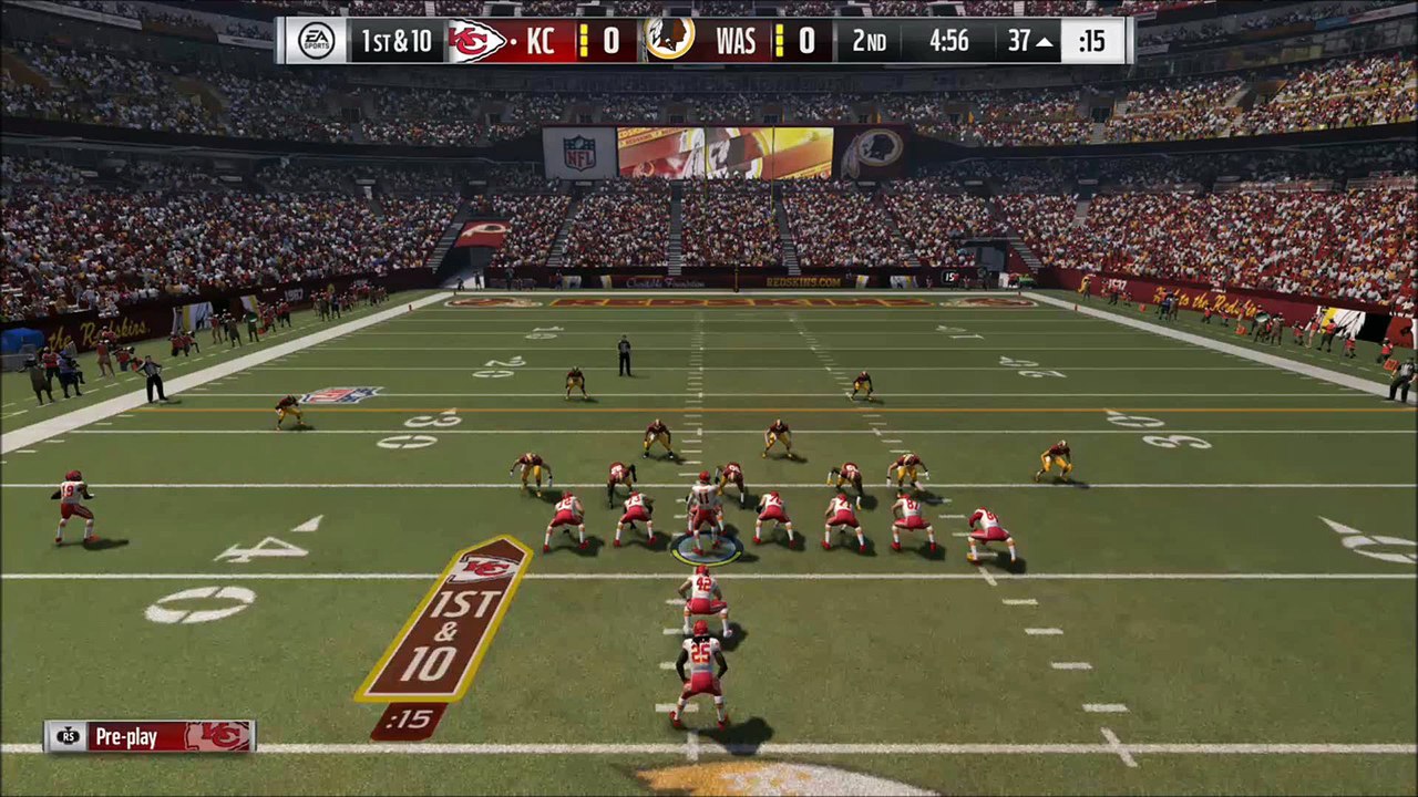 TD Charles vs Washington D.C Madden NFL 17