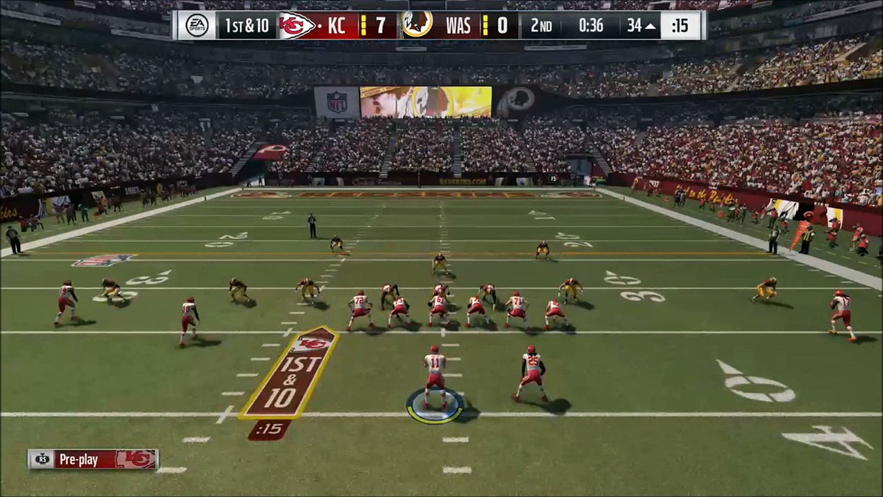 TD Hill vs Washington D.C Madden NFL 17
