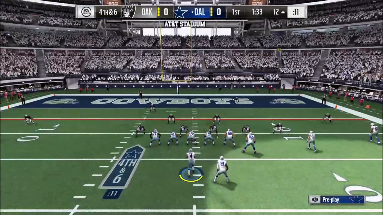 TD Bryant vs Oakland Madden NFL 17
