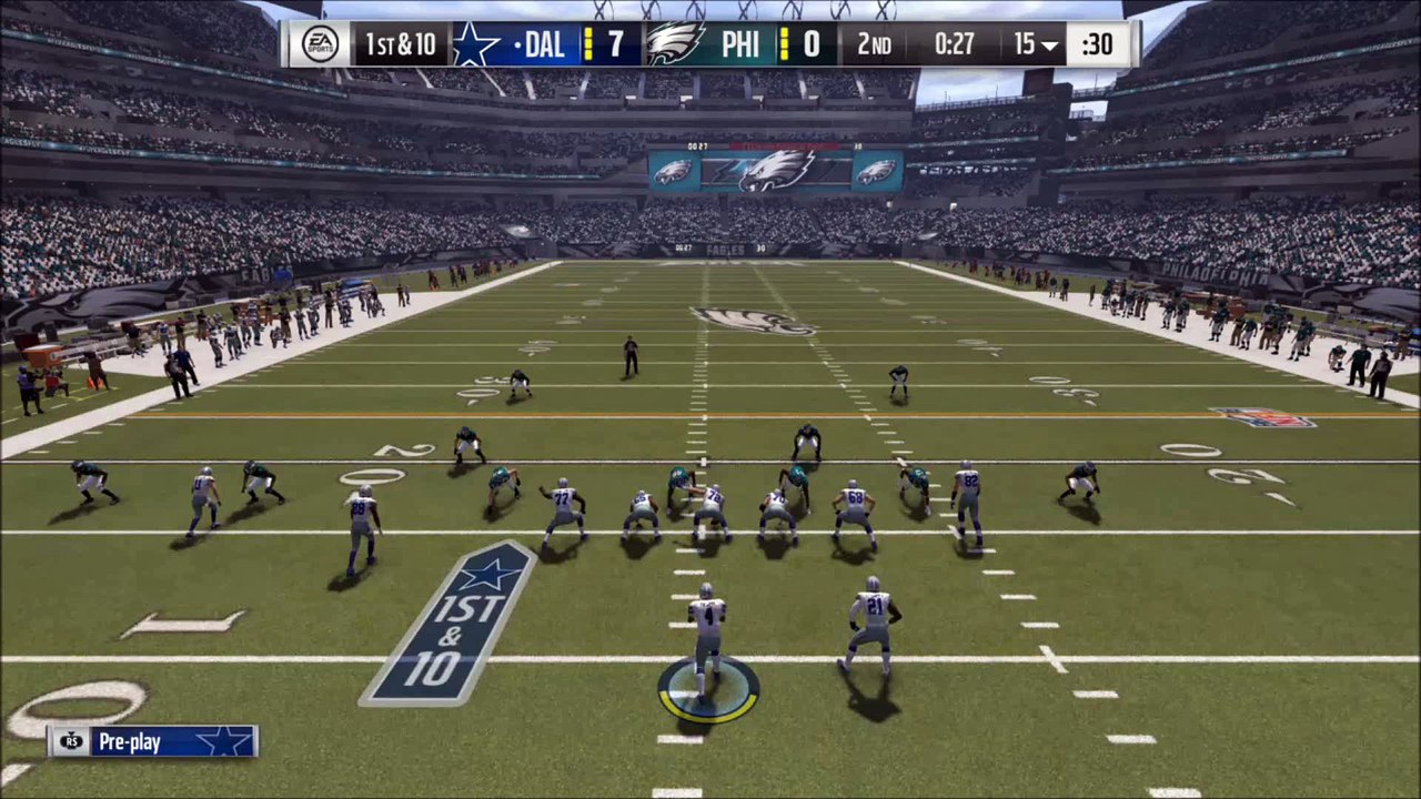 TD Elliott vs Philadelphia Madden NFL 17