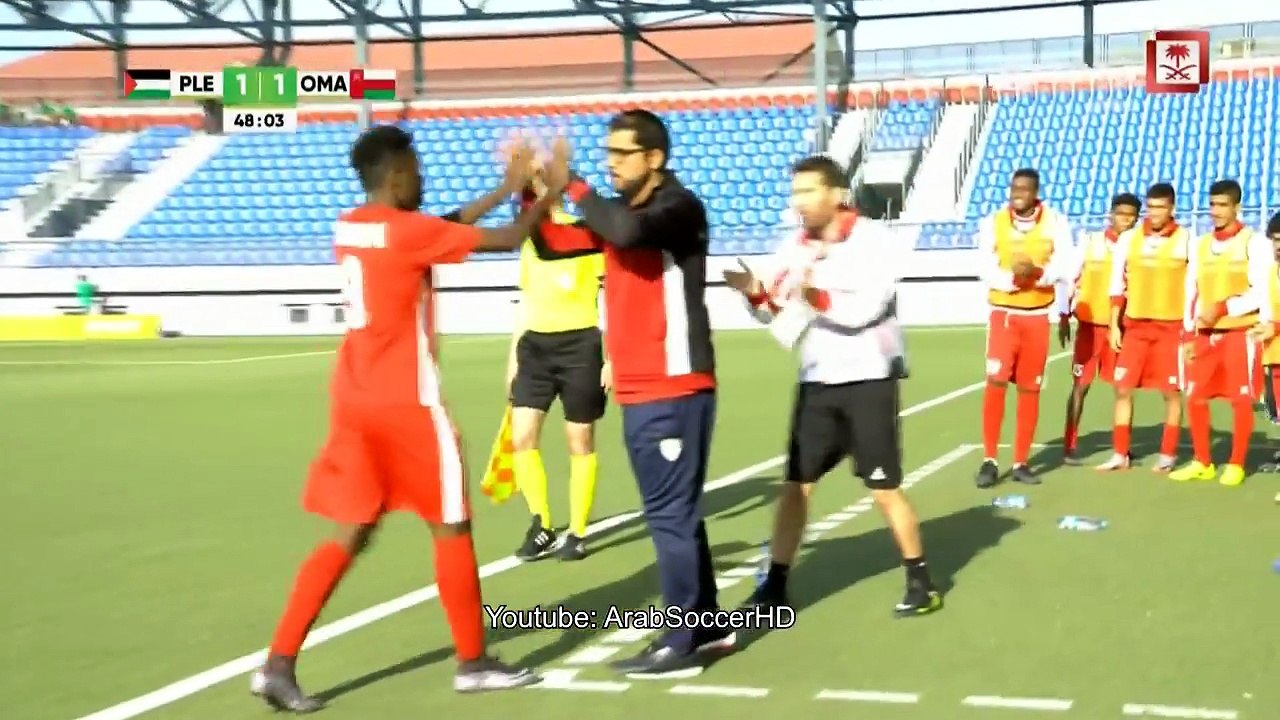 أهداف مباراة فلسطين وعمان (2-2)