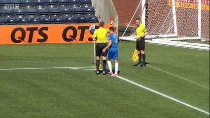 Scottish Linesman Is Shown A Red Card After He Vomits During The Match!