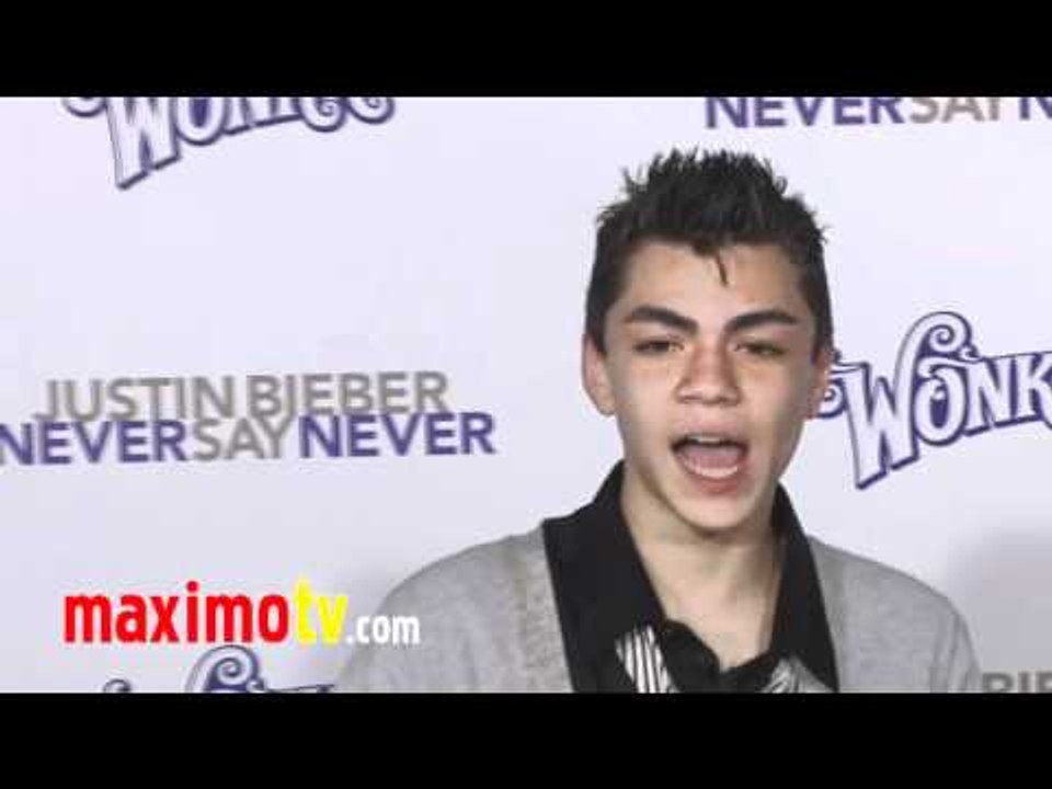 ADAM IRIGOYEN at "Never Say Never" Premiere in Los Angeles