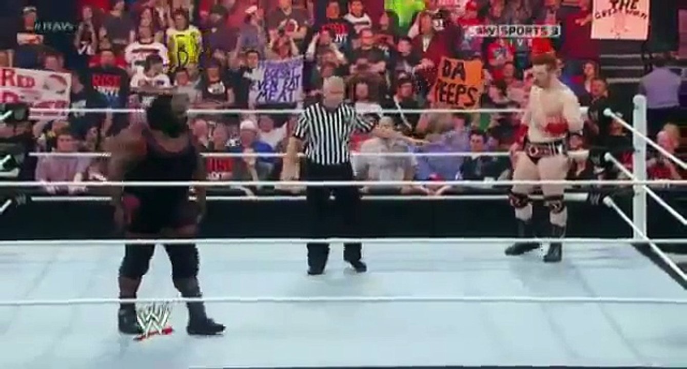 Mark Henry vs Sheamus WWE Raw February 20th 2012