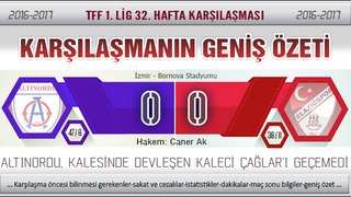 Altınordu 0-0 Elazığspor Geniş Özet
