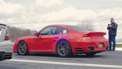 Drag Racing On Top of a Mountain! - The Corsa Rally That Dude in Blue