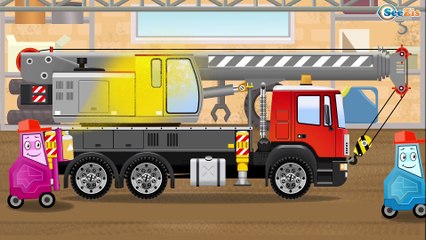 СБОРНИК! Мультфильм для детей Рабочие Машинки - Трактор, Экскаватор и Бульдозер в Городке - Мультик