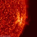 Colossal Solar Plasma Strands Pushed and Pulled by Magnetic Forces