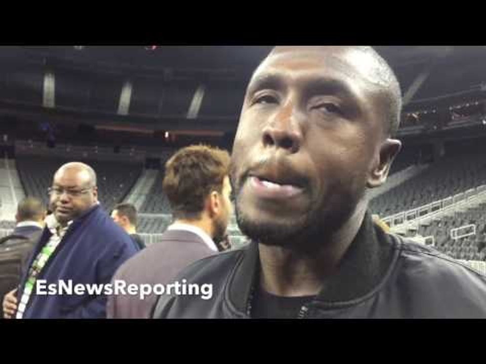 BERTO CLOWNS GOLOVKIN "DONT KNOW WHY" HE WAS HERE "HE AINT SCOUTING DONT WANT NONE OF THEM PROBLEMS"