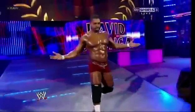 Mark Henry & David Otunga vs Santino Marella WWE Raw March 12th 2012