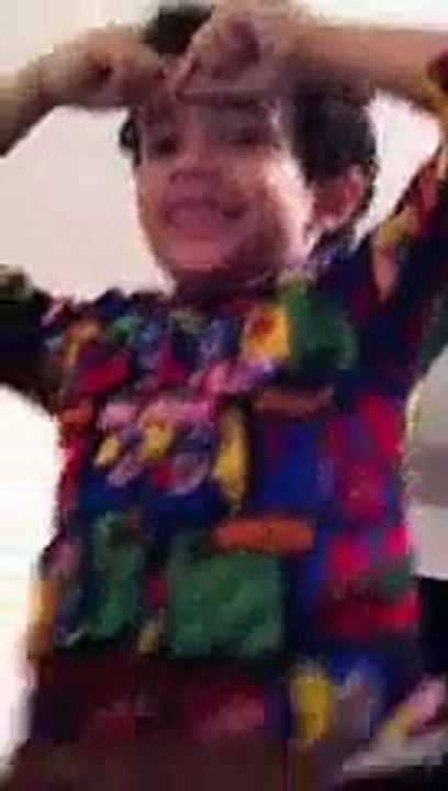 Funny dancing little kids