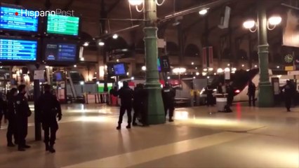 Así fue la evacuación de la principal estación de trenes de París