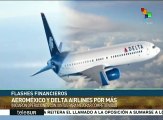 Aeroméxico y Delta Airlines inician alianza de operaciones
