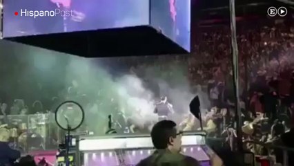 Alejandro Fernández ebrio durante concierto