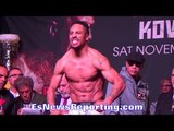 EPIC LONG INTENSE FACE OFF BETWEEN KOVALEV & WARD!! BOTH CHISELED & ON WEIGHT!! - EsNews Boxing