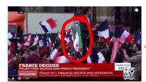 Syrian Migrants Wave Rebel Jihadist Flag at Macron Rally