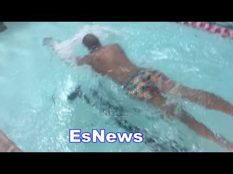 Swimming For Boxing Alex Ariza Working With Thomas Dulorme EsNews Boxing