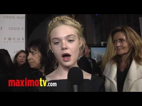 Elle Fanning on Sister Dakota at Somewhere Premiere in Hollywood