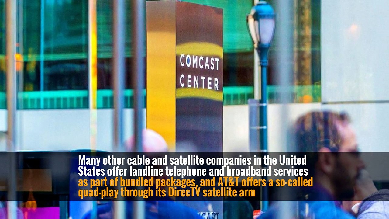 Many other cable and satellite companies in the United States offer landline telephone and broadband services as part of bundled packages, and AT&T offers a so-called quad-play through its DirecTV satellite arm